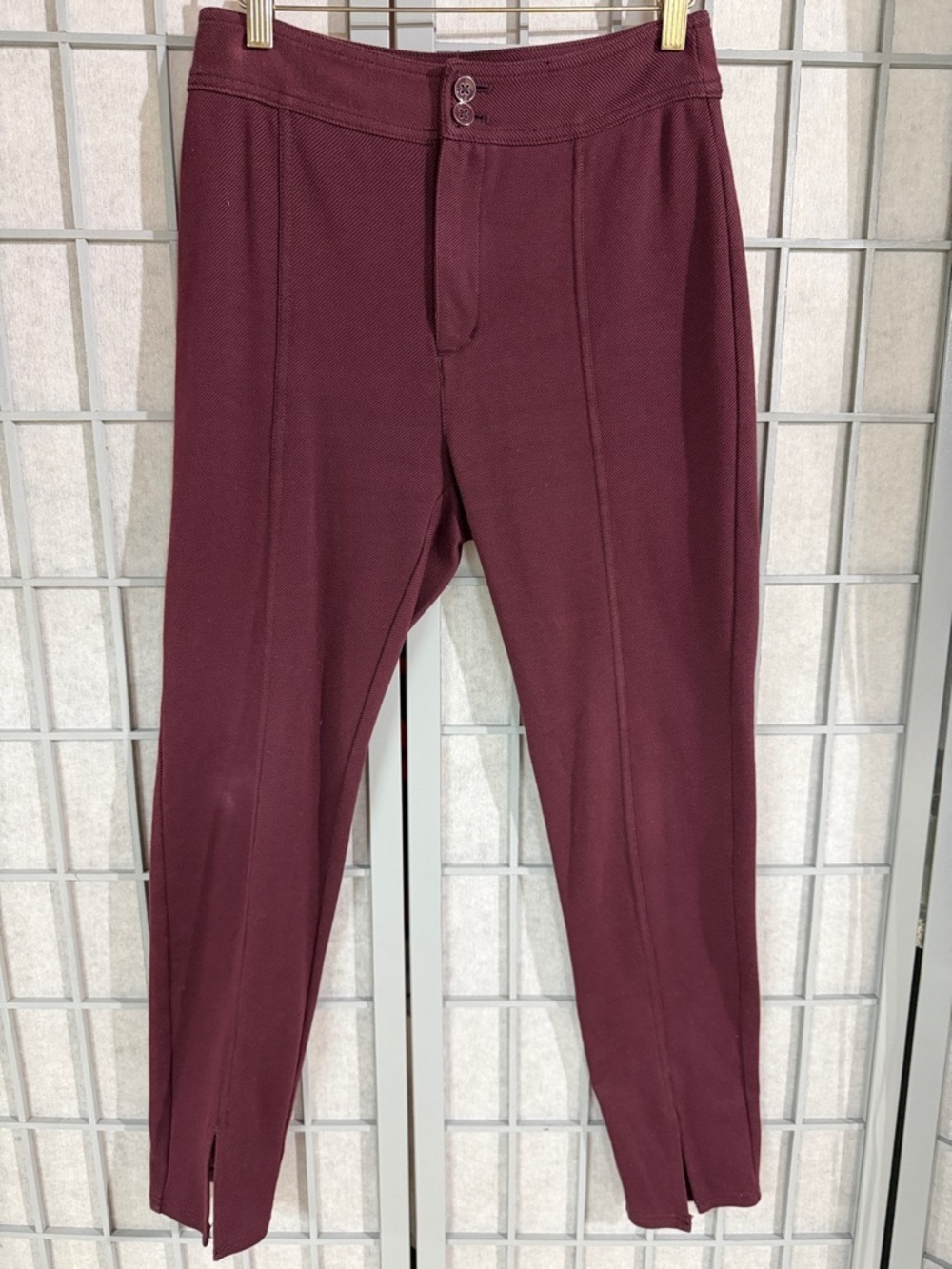 Maeve by Anthropologie Wine Straight-Leg Pants, Women’s Size 2.